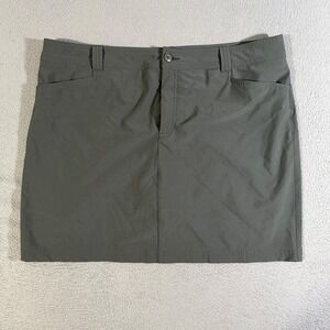 Eddie‎ Bauer Women's Skort Size 16 Dark  Gray Outdoor Hiking Travel Casual